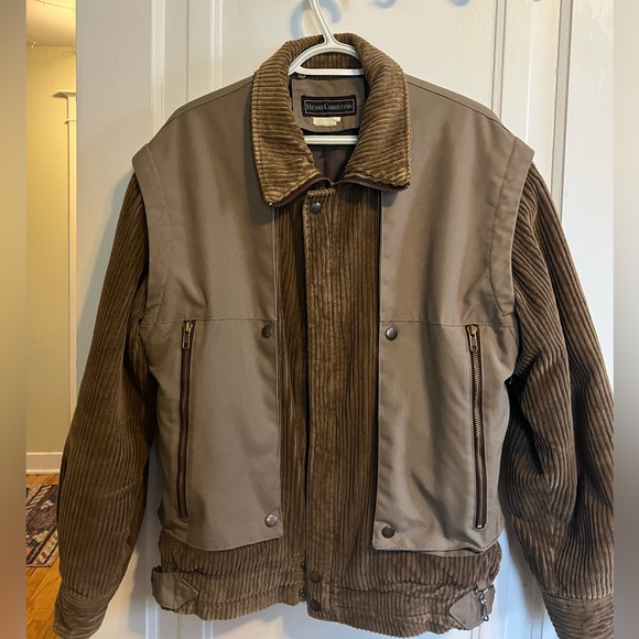 Brown Corduroy Men's Jacket - Picture 1 of 4